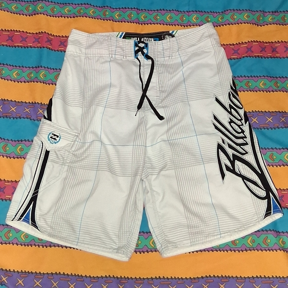 Y2K Billabong Mark Occhilupo Vintage Board Shorts Surf Surfing - Picture 1 of 7